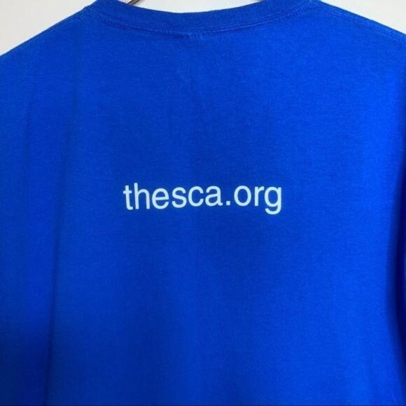 Basic Tee Shirt SCA Conservation Begins Here Americorps Volunteer Blue Youth XL - Picture 8 of 8